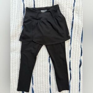 Lija Black leggings with attached skirt